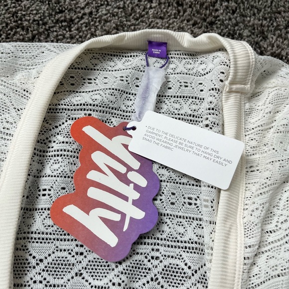 NWT Yitty Knit Slip Long Cardigan, Size Medium Women’s Fabletics Cream - Picture 2 of 3